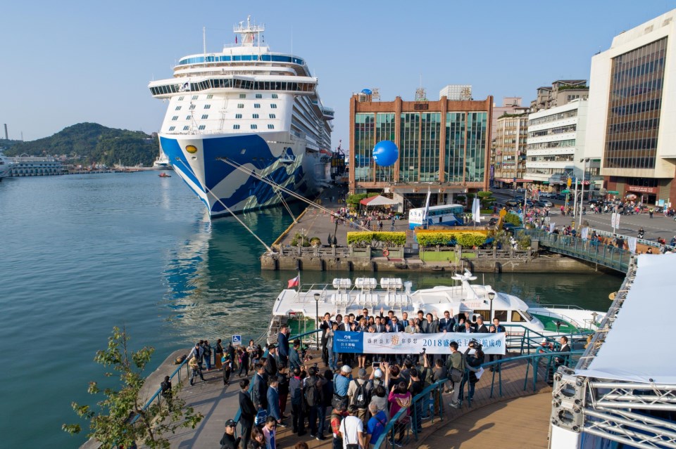 Majestic Princess made its maiden voyage to Port of Keelung