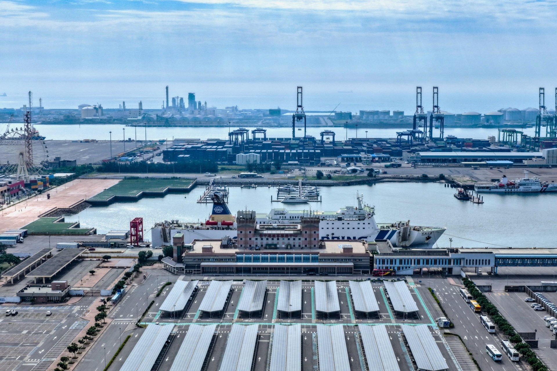 Aerial Photography of Taichung Port Passenger Center