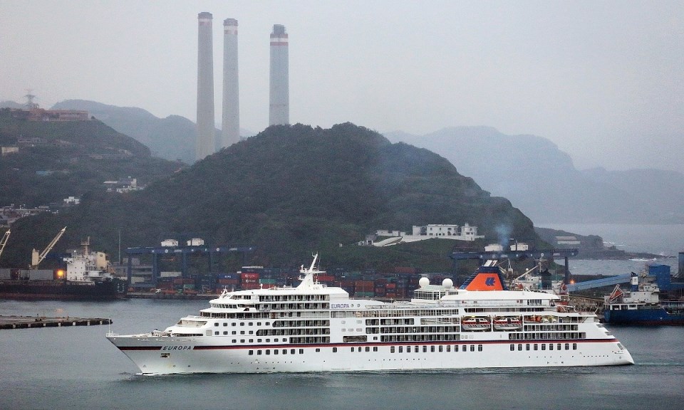 Europa entering Port of Keelung
