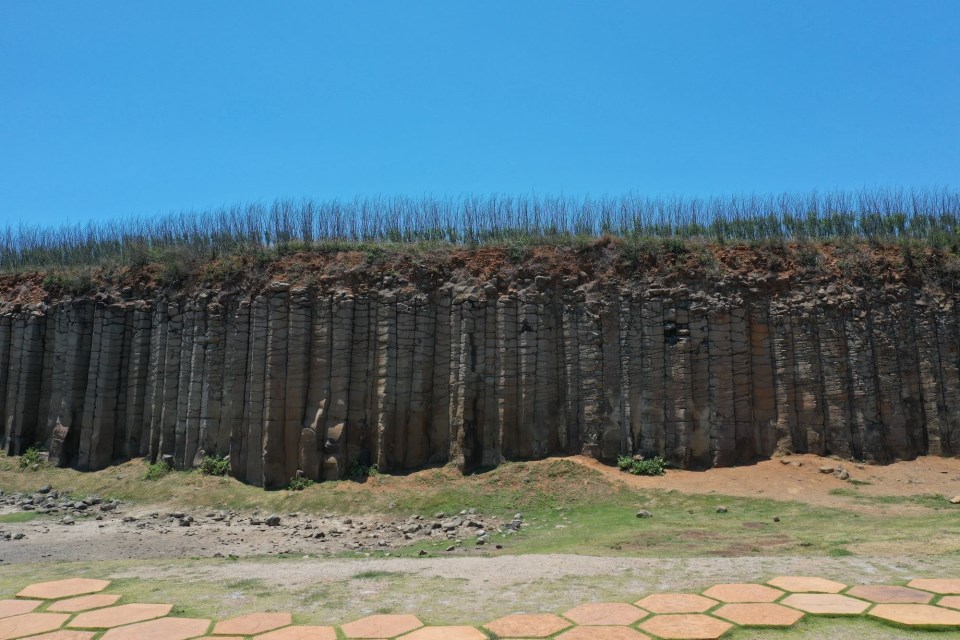 Magnificent columnar basalt