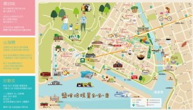 鹽埕哈瑪星旅遊導覽地圖（高雄旅遊網提供）
